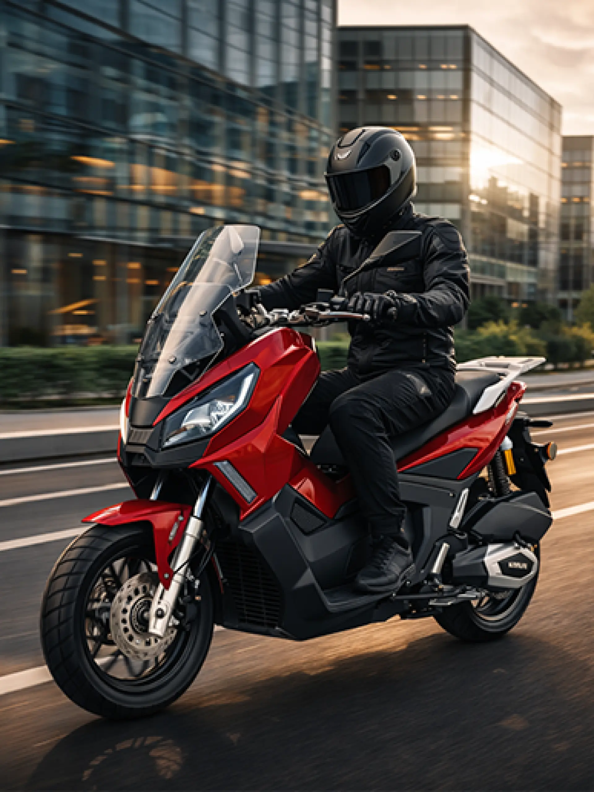 Modern Maxi-Scooter Gövde